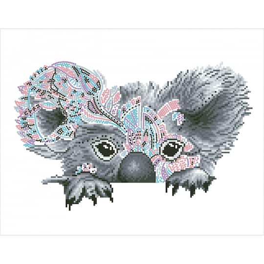 Diamond Dotz® Intermediate Hide N Seek Koala Diamond Facet Art Kit